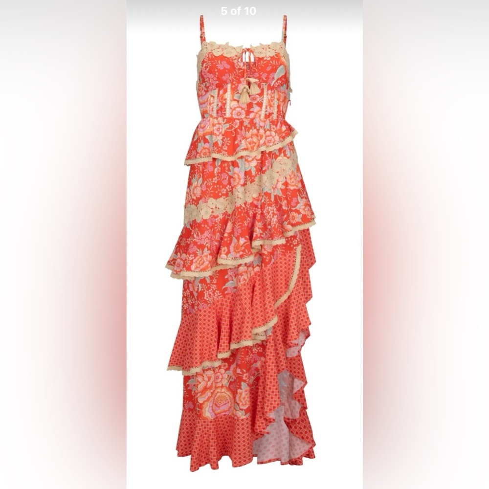 ⭐️HOLD SABRINA ONLY⭐️ Spell x FP Full Bloom Ruffle Dress - Picture 2 of 7